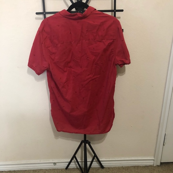 Mossimo Supply Co Red Medium Button Down |4| - Picture 2 of 3